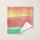 Sonnenuntergang Abstrakt Badhandtuch Set (Waschlappen)