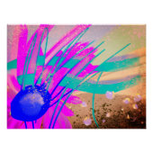 Sonnenuntergang: Abstrakt Poster (Vorderseite)