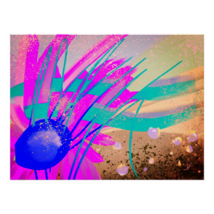 Sonnenuntergang: Abstrakt Poster