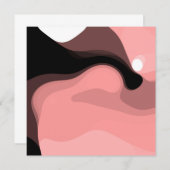 Sonnenuntergang: Abstrakt rosa, schwarz und weiß (Vorne/Hinten)