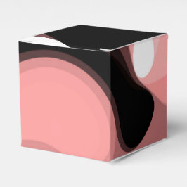 Sonnenuntergang: Abstrakt rosa, schwarz und weiß Geschenkschachtel