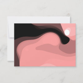 Sonnenuntergang: Abstrakt rosa, schwarz und weiß Karte