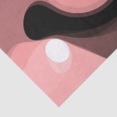 Sonnenuntergang: Abstrakt rosa, schwarz und weiß Seidenpapier (Detail)