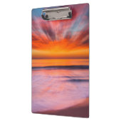 Sonnenuntergang abstrakt vom Tamarack Beach Klemmbrett (Links)