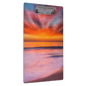 Sonnenuntergang abstrakt vom Tamarack Beach Klemmbrett (Rechts)