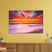 Sonnenuntergang abstrakt vom Tamarack Beach Leinwanddruck (Insitu (Wohnzimmer))