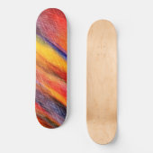 Sonnenuntergang Abstrakte Farben Skateboard farben (Vorderseite)
