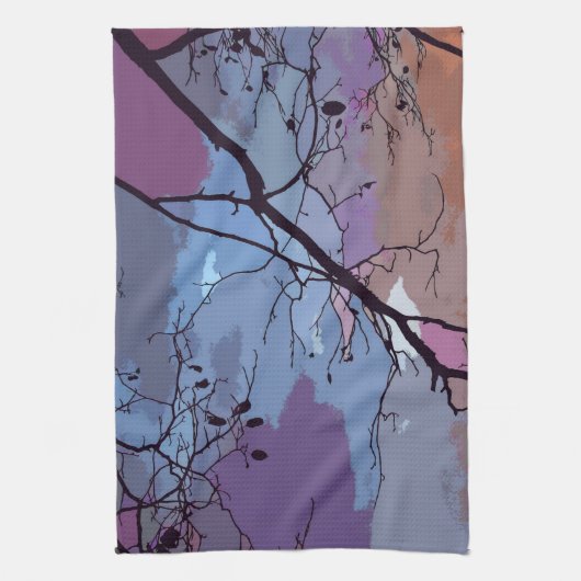 Sonnenuntergang Abstrakte Küchentücher (Vertikal)