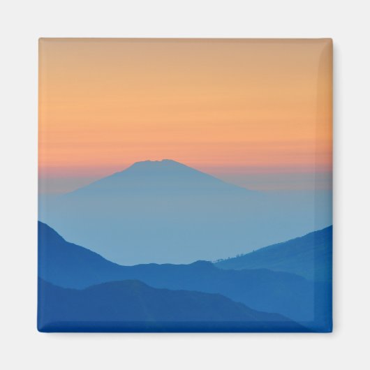 Sonnenuntergang Abstrakte Landschaft Magnet (Vorne)