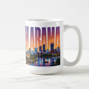 Sonnenuntergang Alabama Skyline Süden Reise Wahrze Kaffeetasse