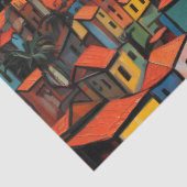 Sonnenuntergang Altstadt, Berge, Meer Seidenpapier (Ausschnitt)