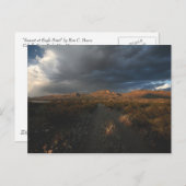 "Sonnenuntergang am Adlerpunkt" Postkarte (Vorne/Hinten)