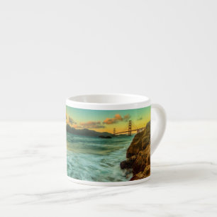 Sonnenuntergang am Bäcker-Strand Espressotasse
