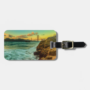 Sonnenuntergang am Bäcker-Strand Gepäckanhänger