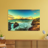 Sonnenuntergang am Baker Beach Leinwanddruck (Insitu (Wohnzimmer))