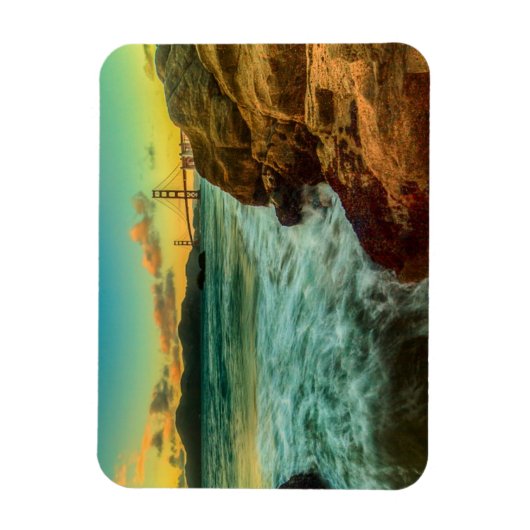 Sonnenuntergang am Baker Beach Magnet (Vertikal)