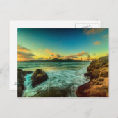Sonnenuntergang am Baker Beach Postkarte (Vorne/Hinten)