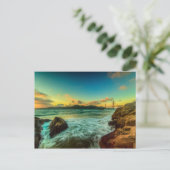 Sonnenuntergang am Baker Beach Postkarte (Stehend Vorderseite)