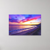 Sonnenuntergang am bedeckten Leinwand (Vorderseite)