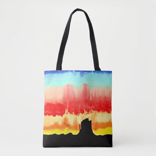 Sonnenuntergang am Berg Tasche (Vorderseite)