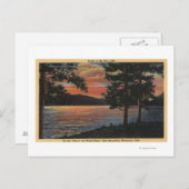 Sonnenuntergang am Big Bären Lake Postkarte (Vorne/Hinten)