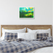 Sonnenuntergang am blauen Himmel Leinwanddruck (Insitu (Schlafzimmer))
