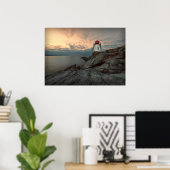 Sonnenuntergang am Burg Poster (Heimbüro)