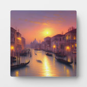 Sonnenuntergang am Canale Grande Digitale Kunst Fotoplatte (Vorderseite)