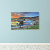 Sonnenuntergang am Cape San Sabastian auf Oregon Leinwanddruck (Insitu (Holzboden))