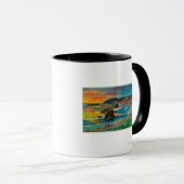 Sonnenuntergang am Cape San Sebastian Küste Tasse (VorderseiteRechts)