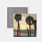 Sonnenuntergang am Clearwater Beach Magnet (Vorderseite/Rückseite)