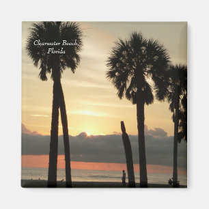 Sonnenuntergang am Clearwater Beach Magnet