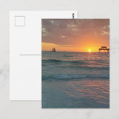 Sonnenuntergang am Clearwater Beach Postkarte (Vorne/Hinten)
