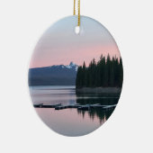 Sonnenuntergang am Crescent Lake, OR Keramik Ornament (Rechts)