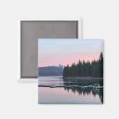 Sonnenuntergang am Crescent Lake, OR Magnet (Vorderseite/Rückseite)