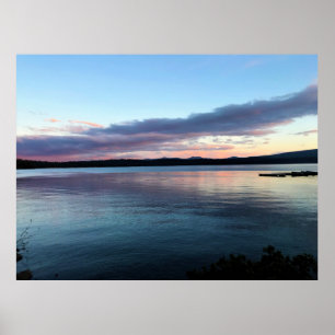 Sonnenuntergang am Crescent Lake, OR Poster