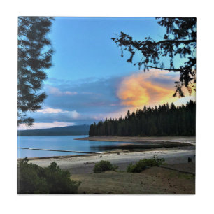 Sonnenuntergang am Crescent Lake, Oregon Fliese