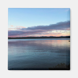 Sonnenuntergang am Crescent Lake, Oregon Magnet