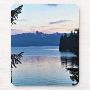 Sonnenuntergang am Crescent Lake, Oregon Mousepad