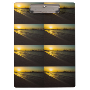 Sonnenuntergang am Dubai Klemmbrett