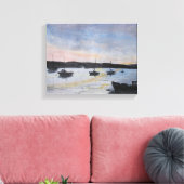 Sonnenuntergang am Exe Estuary Leinwanddruck (Insitu (Wohnzimmer))