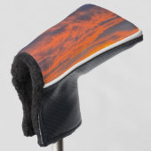 Sonnenuntergang am Feuer Golf Headcover (3/4 Vorderseite)