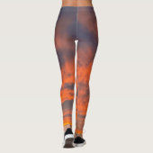 Sonnenuntergang am Feuer Leggings (Rückseite)