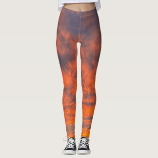 Sonnenuntergang am Feuer Leggings