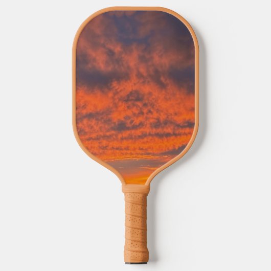 Sonnenuntergang am Feuer Pickleball Schläger (Vorderseite)