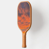 Sonnenuntergang am Feuer Pickleball Schläger (Links)