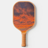 Sonnenuntergang am Feuer Pickleball Schläger (Rückseite)