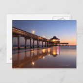 Sonnenuntergang am Fischerhafen, Fort Myers Beach, Postkarte (Vorne/Hinten)