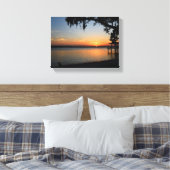 Sonnenuntergang am Fluss Leinwanddruck (Insitu (Schlafzimmer))