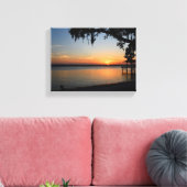Sonnenuntergang am Fluss Leinwanddruck (Insitu (Wohnzimmer))